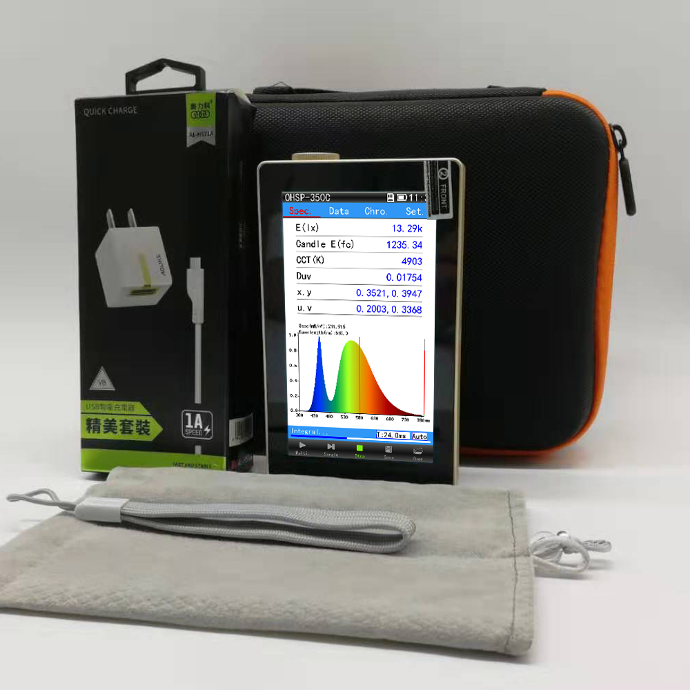 Marine Aquarium Par Meter - Spektrometer Pengukur Cahaya HOPOOCOLOR OHSP350C untuk