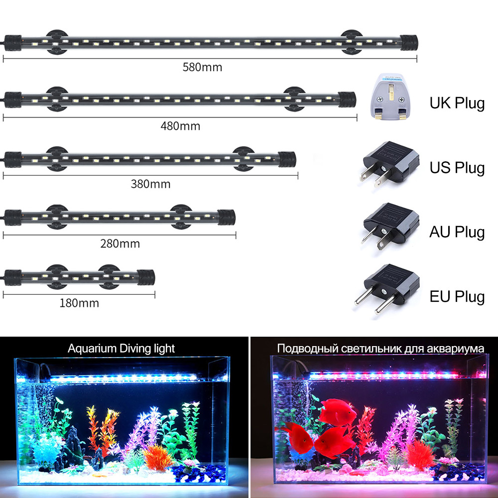 Aquarium Marine Lights - Lampu Akuarium LED 90-260V Lampu Klip
