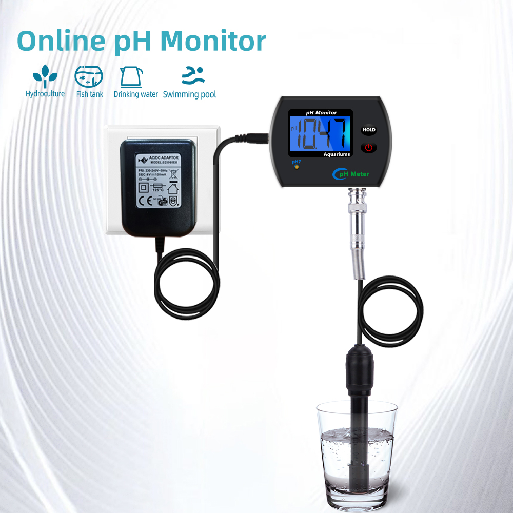 Digital Ph Meter Akuarium Air  - Marine Aquarium Par Meter ulasan dan harga