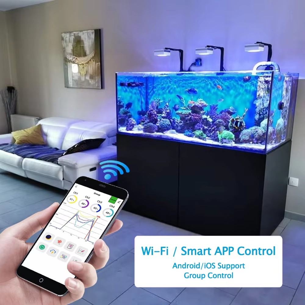 Lampu Akuarium LED WiFi PopBlo - Marine X Aquarium ulasan dan harga