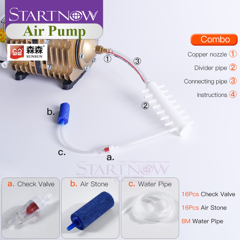 220V 185W 150L/mnt Kompresor U - Marine Aquarium Par Meter ulasan dan harga