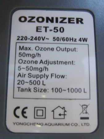 Weipro ET50 ET100 ET200 Ozon O - Marine Aquarium Ozone ulasan dan harga